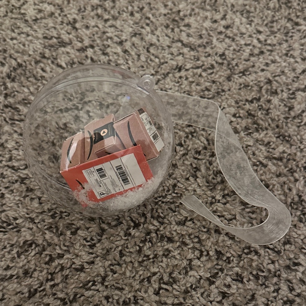 Clear Plastic Ornament Ball for Home Party Decor
